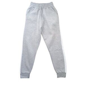 Boohoo Basics Gray Jogger Pants – Women’s Size US 4 (EUR 36 / UK 8) – Side Strip